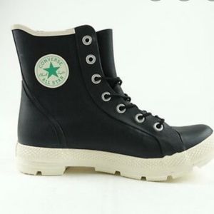 black converse boots men's